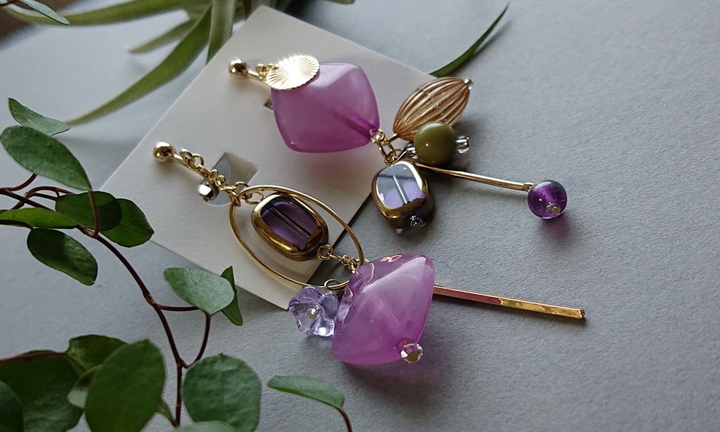 五月雨江イメージ耳飾り