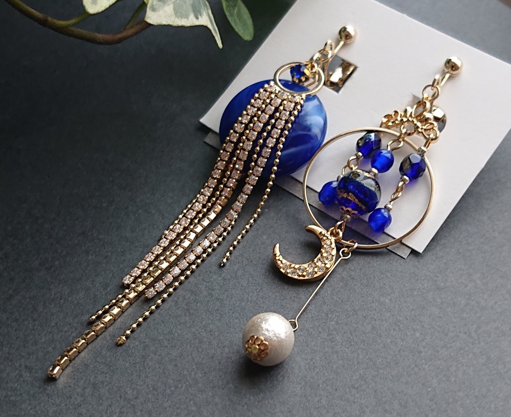 三日月宗近イメージ耳飾り