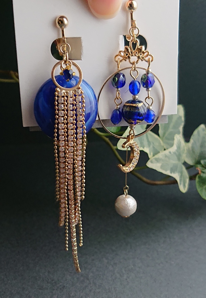 三日月宗近イメージ耳飾り