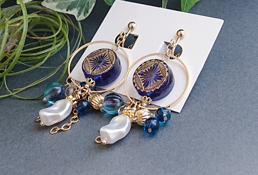 太鼓鐘貞宗イメージ耳飾り