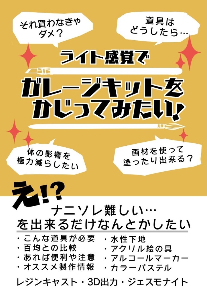 新設【紙本】ガレージキットをかじってみたい