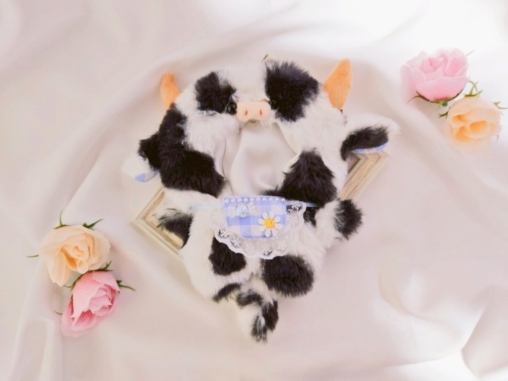 ぬい服 ちびぐるみ きぐるみ うしさん 11cm