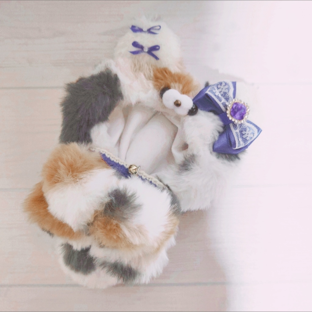 ぬい服　ふわふわみけねこさん※2026年販売