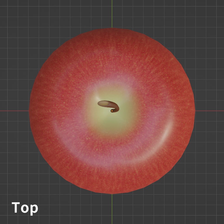 【3Dモデル】りんご Apple