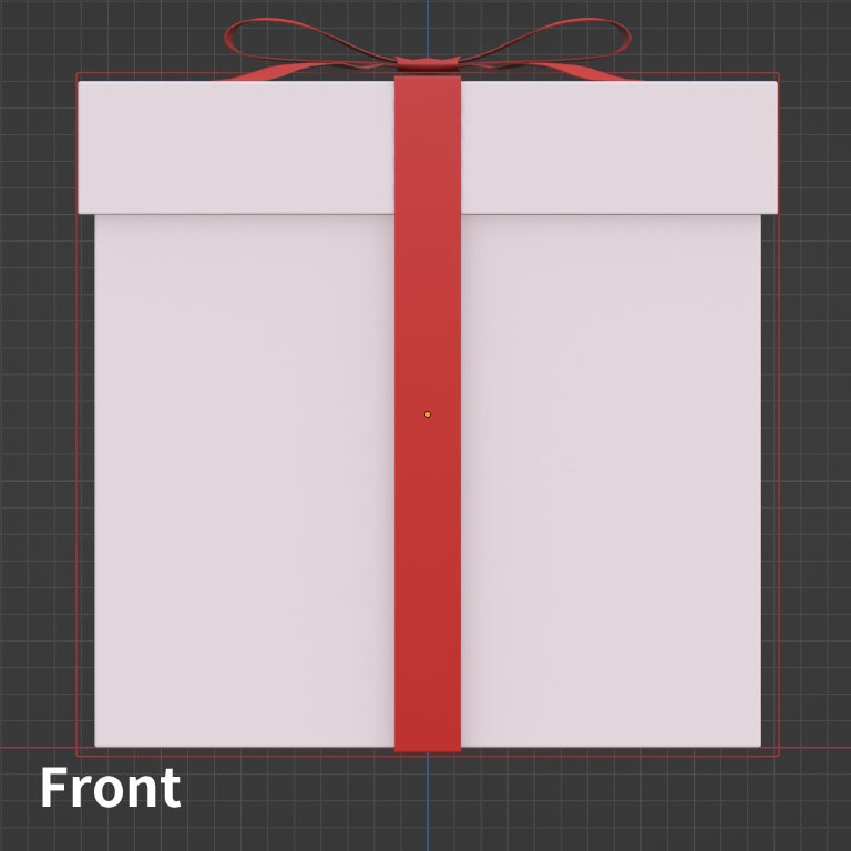 【3Dモデル】ギフトボックス gift box