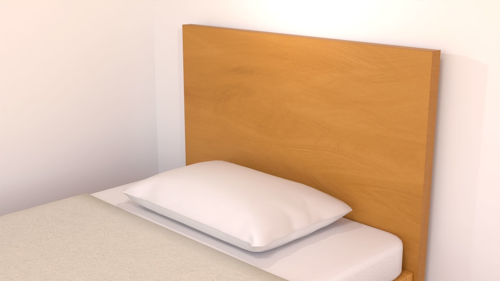 【3Dモデル】シングルベッド Single bed