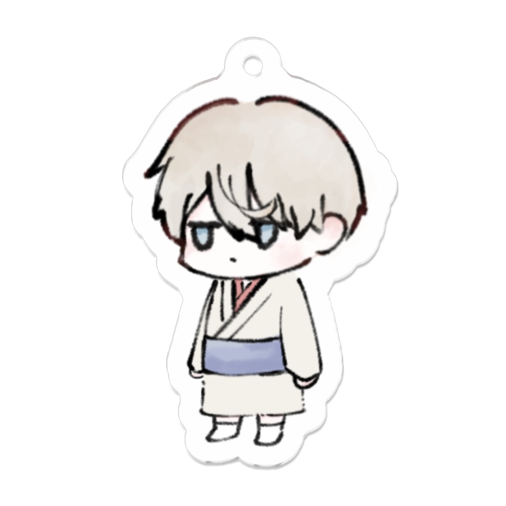 ちびえたアクリルキーホルダーＡコーティング加工