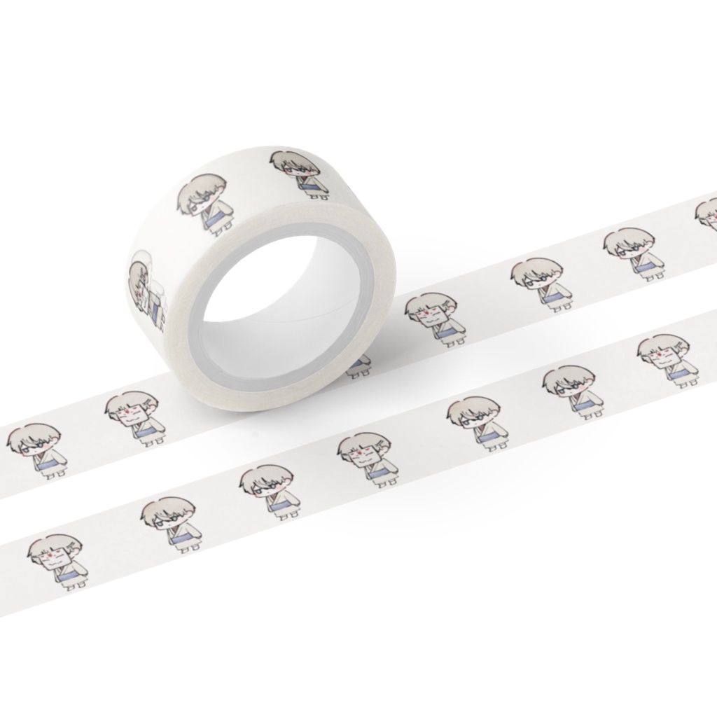 ちびえた マスキングテープ 直径15mm,全長5m