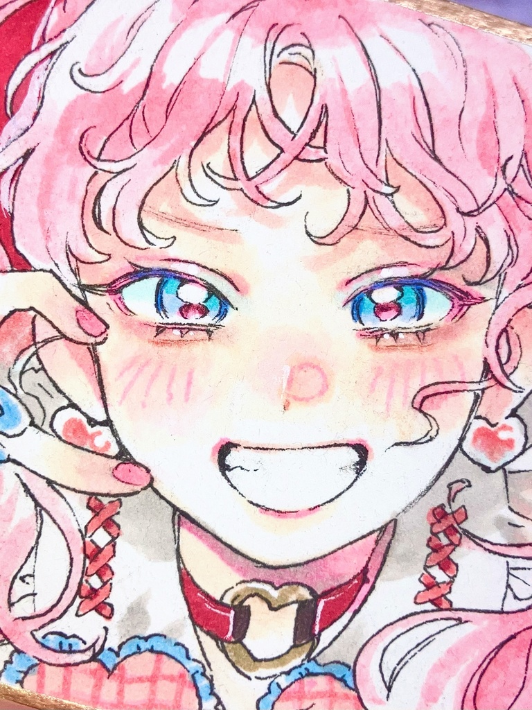 コピック原画販売　豆色紙【ピンクちゃん】