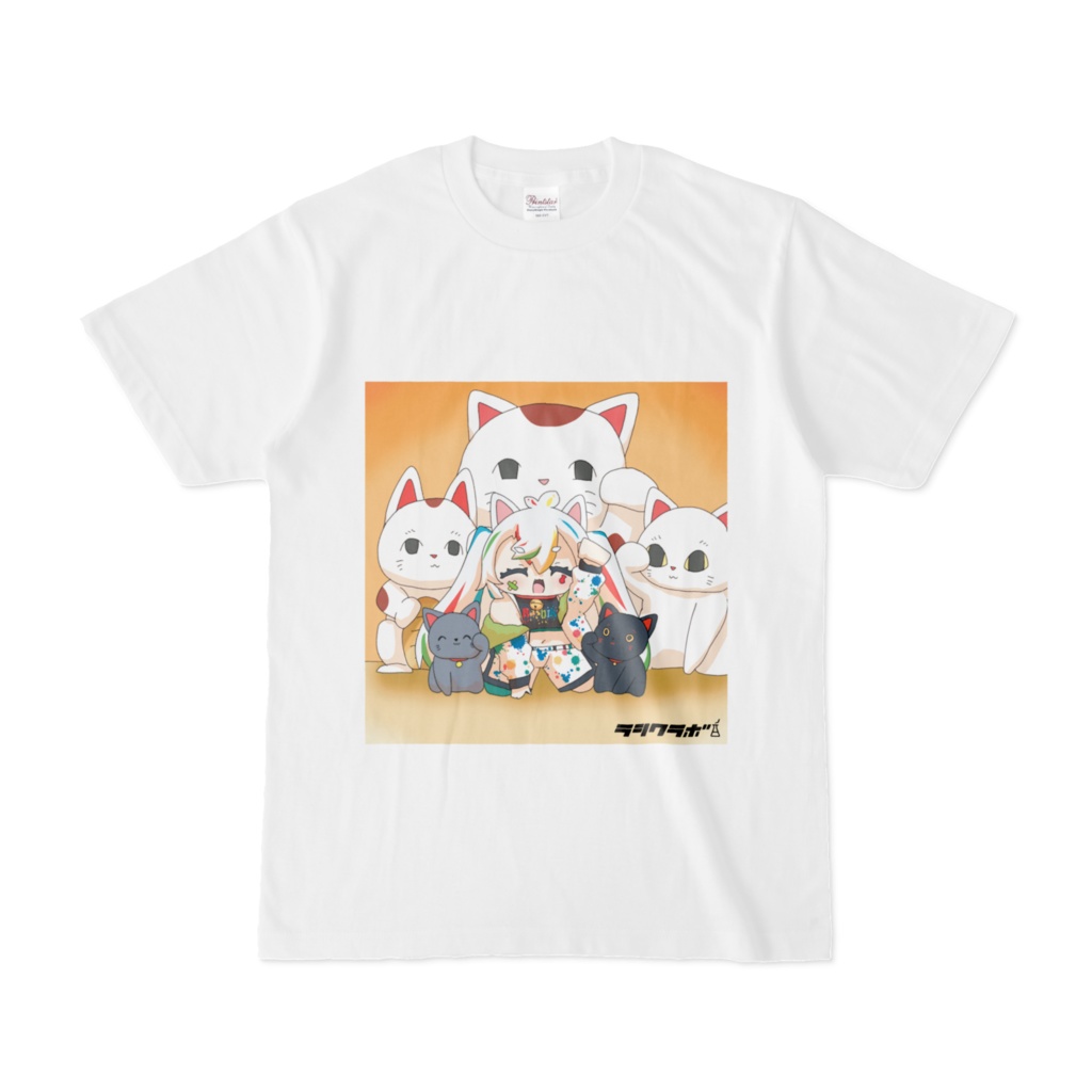 猫とともに生きる Tシャツ