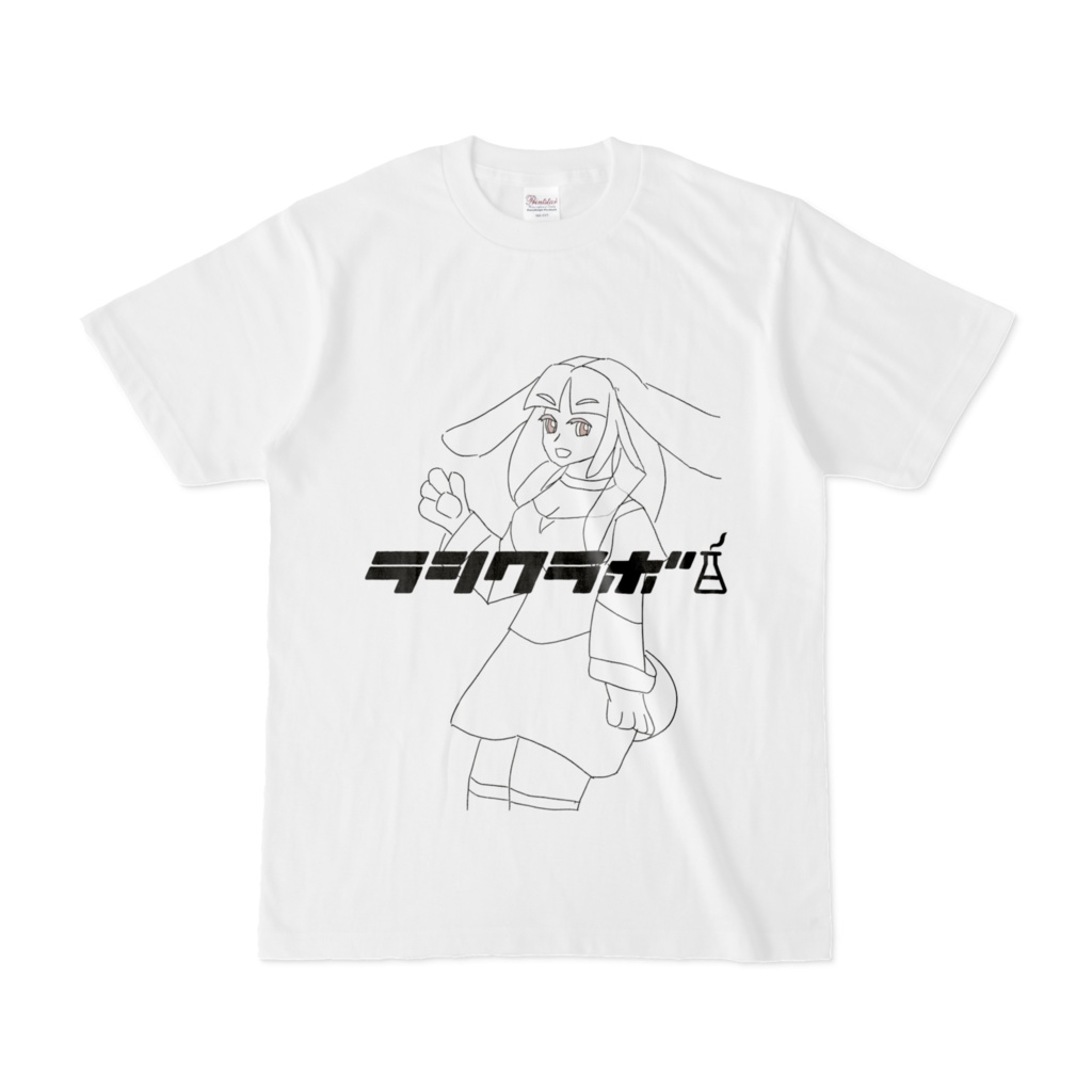 線画Tシャツ 犬族っ娘Tシャツ。