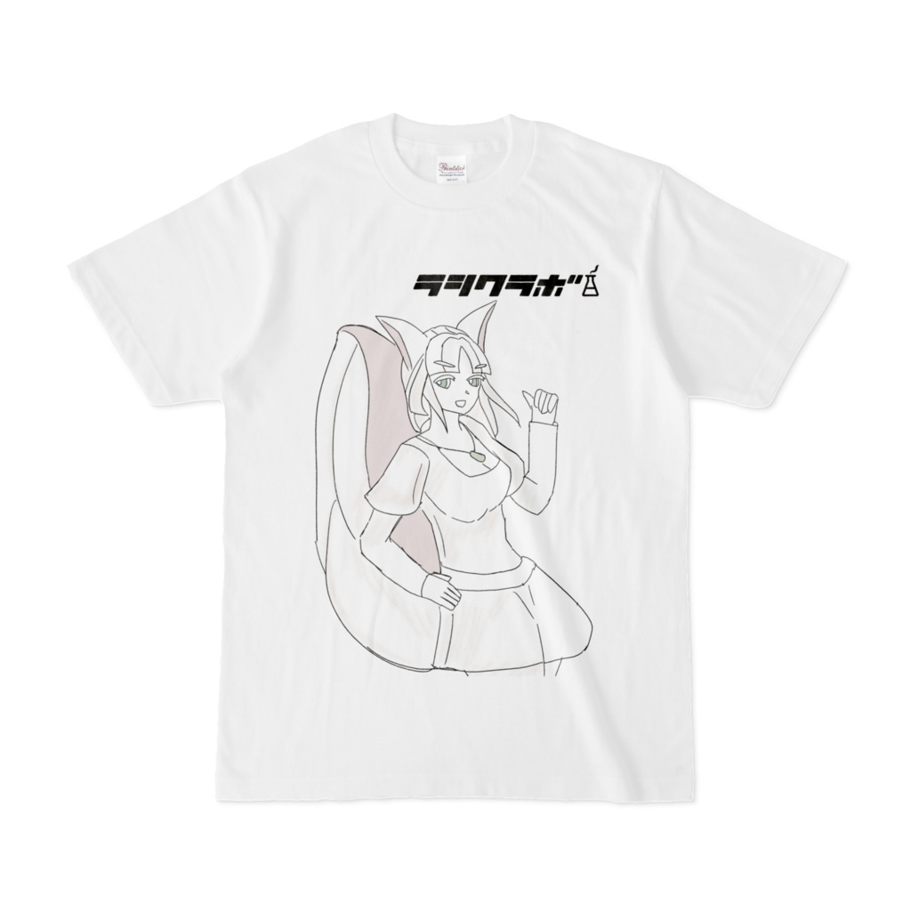 線画Tシャツ リス?それとも?キツネ?どちらにでもみえるキャラT