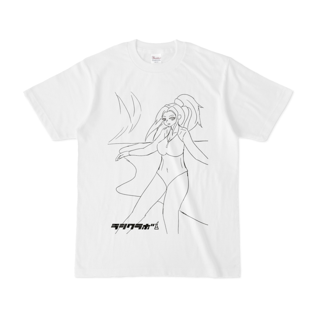 真夏の海で君と 線画Tシャツシリーズ