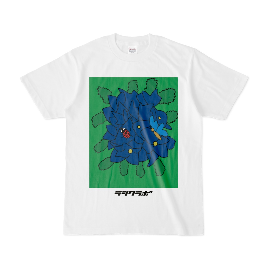 アジサイとてんとう虫と蝶々