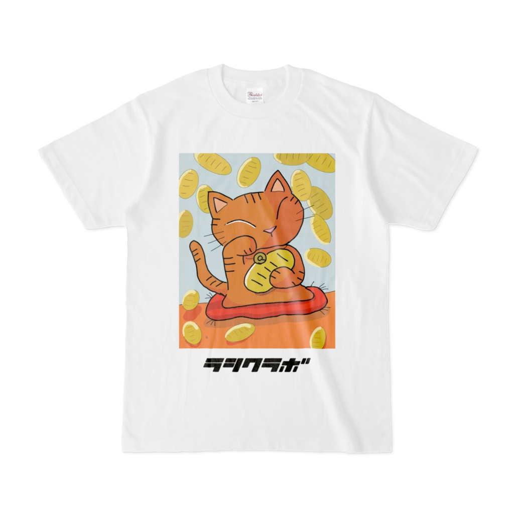 招きネコ　Tシャツ
