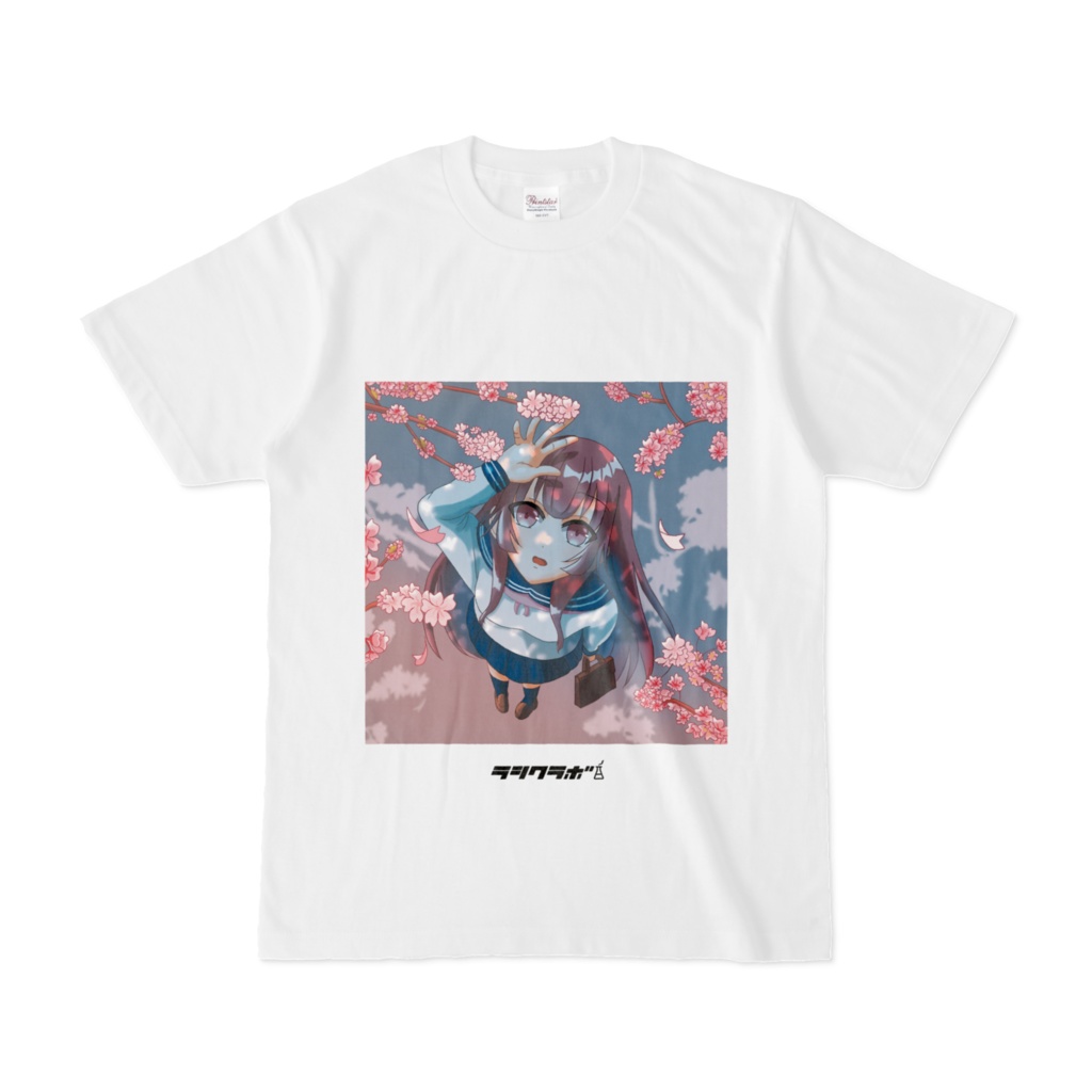 桜を見上げるピンクっ子🌸