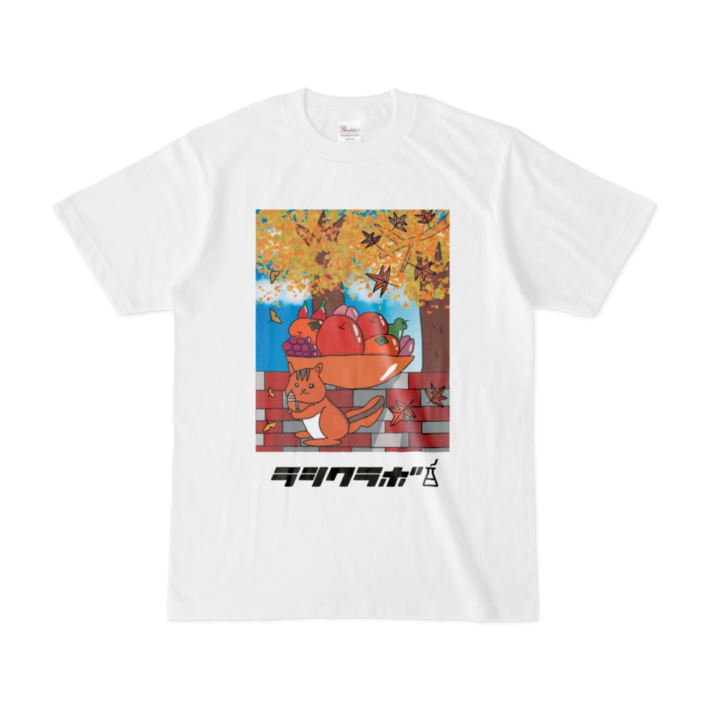 リス どんぐり Tシャツ