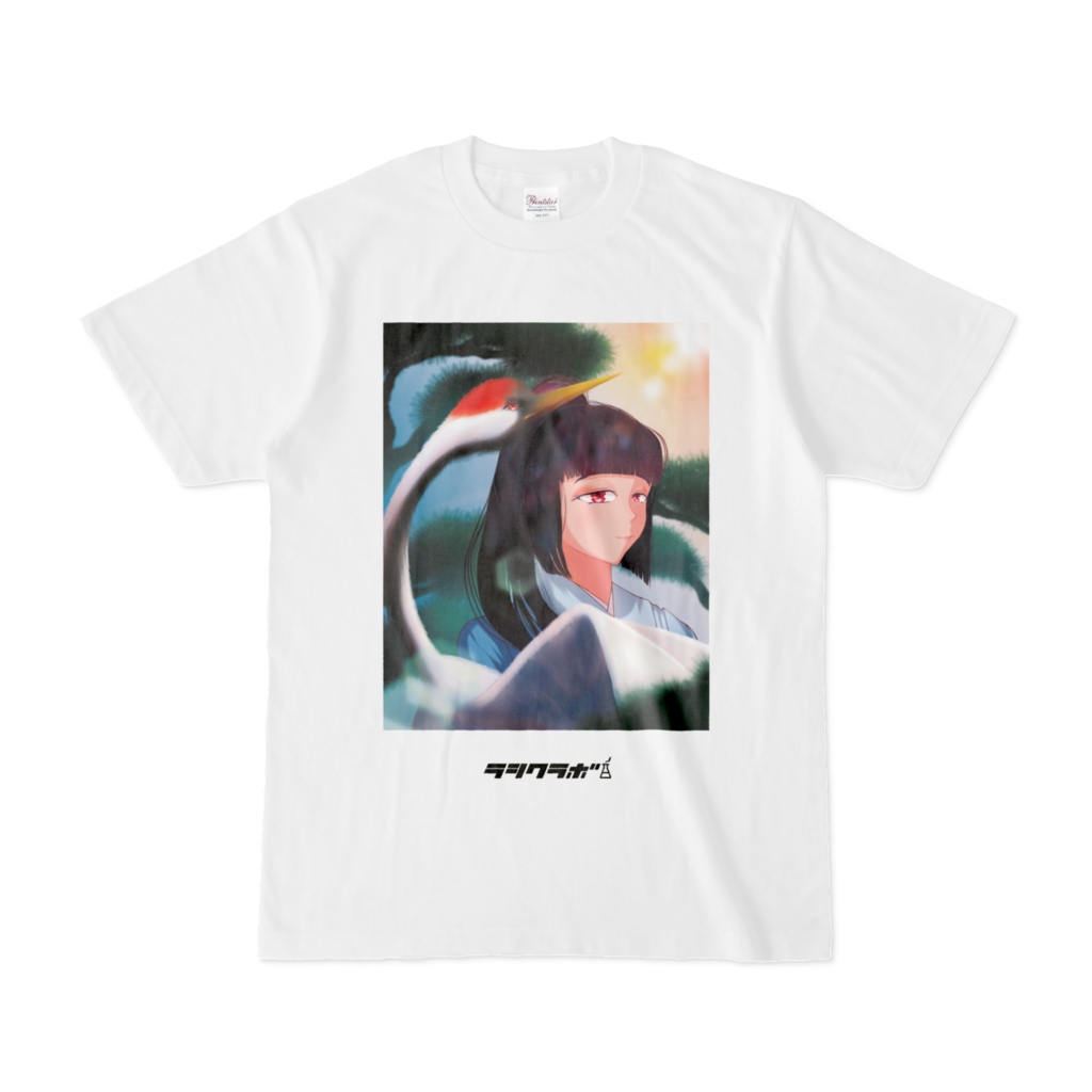 鶴　女の子　Tシャツ