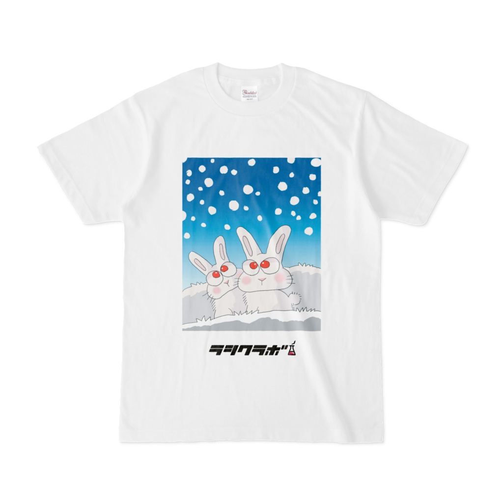 雪　うさぎ　Tシャツ