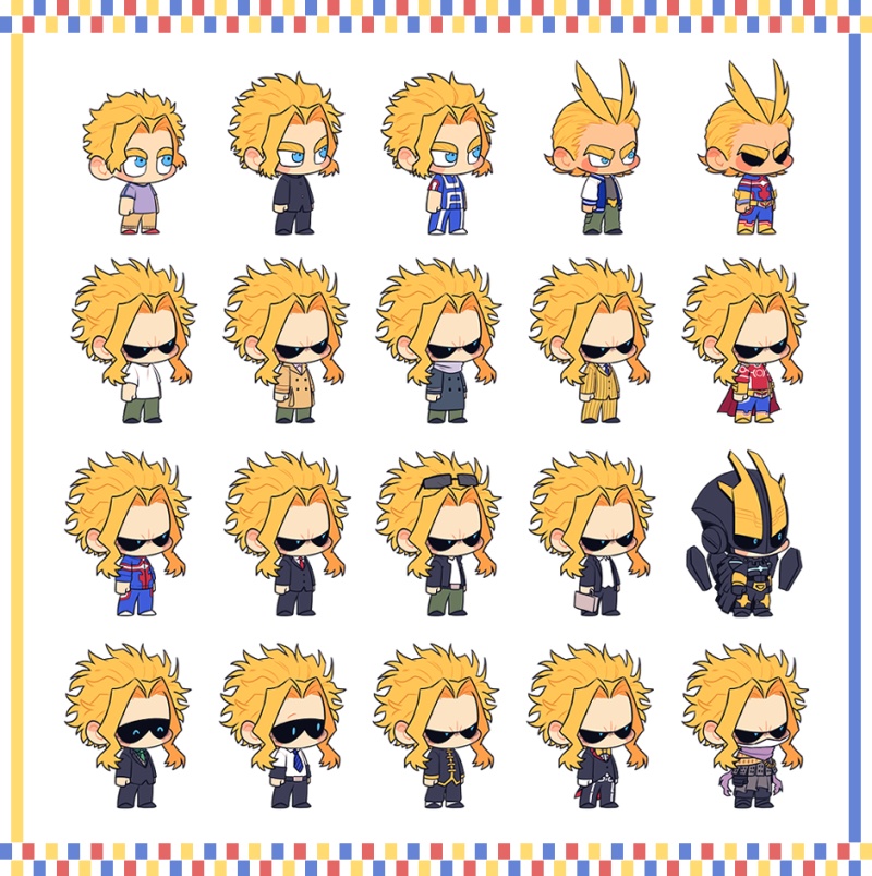 (02/14お知らせ) オールマイトステッカー All Might Sticker 20 Type