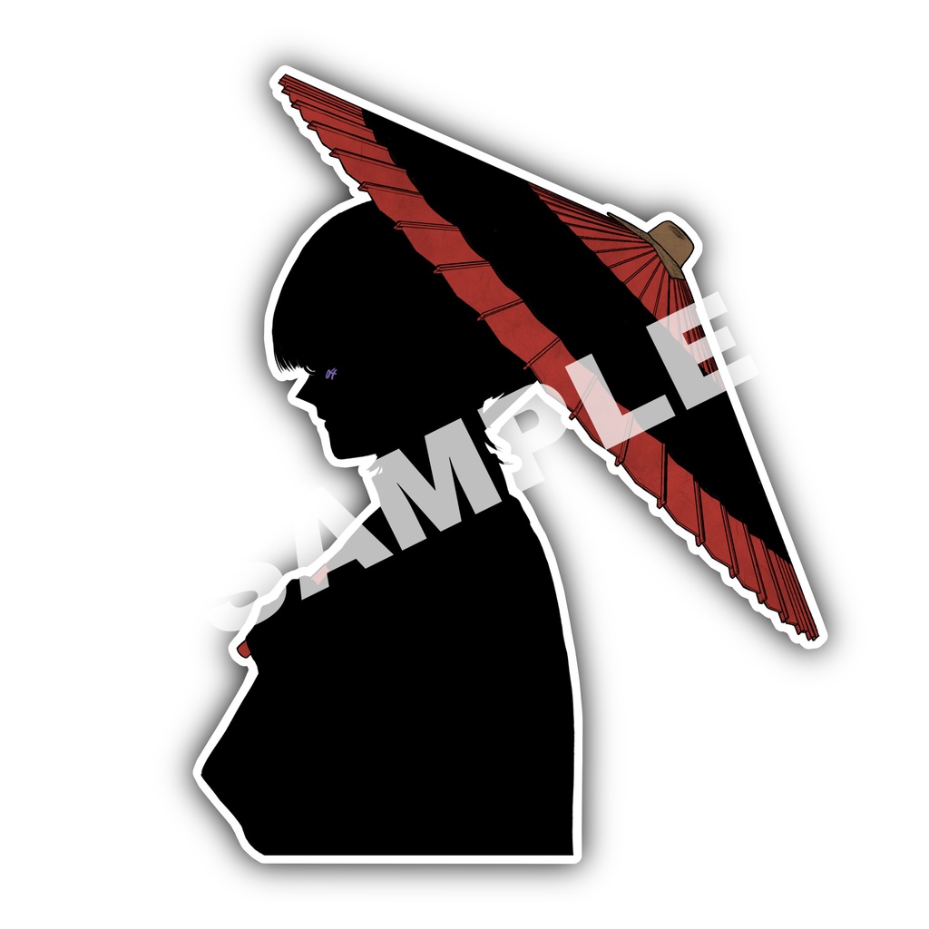 【大正ロマン】　ダイカットステッカー