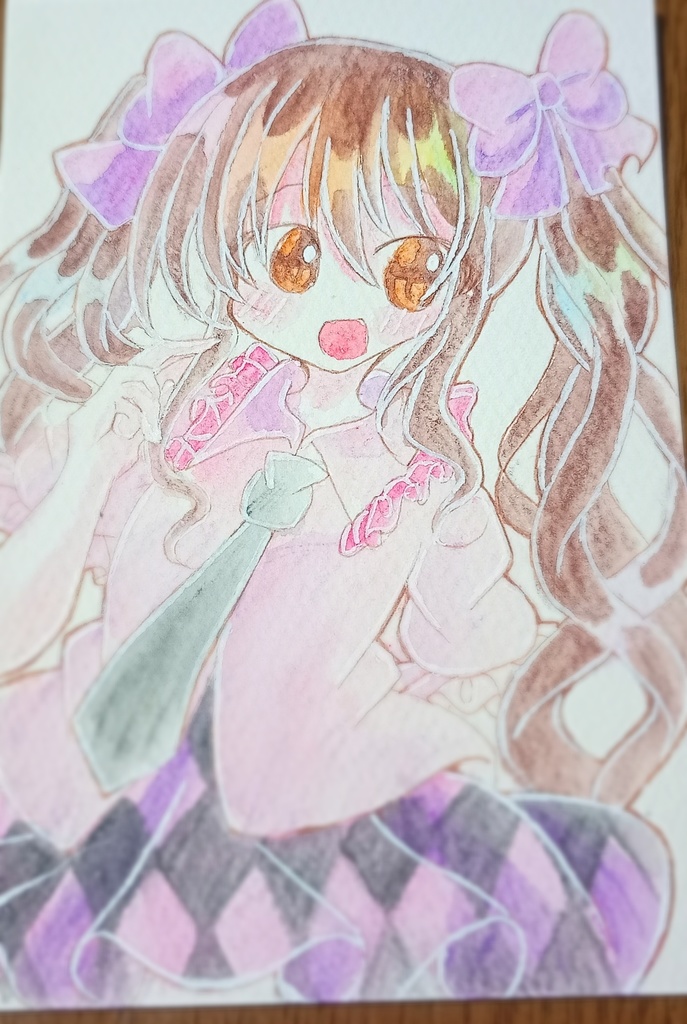 姫海棠はたて アナログ水彩原画