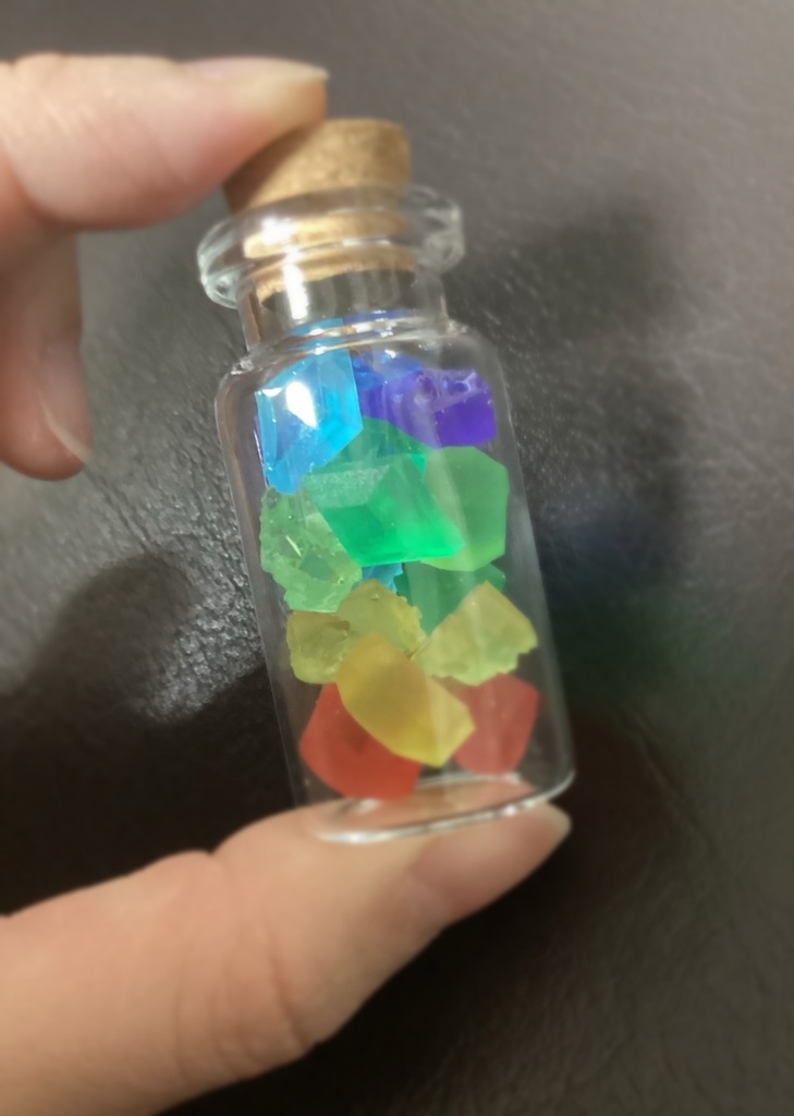 フランドールの羽 クリスタルの小瓶 ハンドメイド東方Project