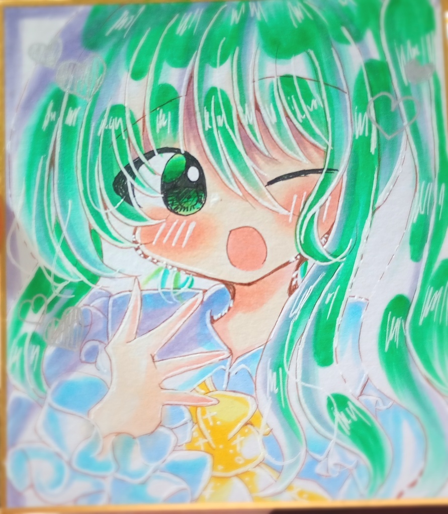 ねむねむな大妖精色紙