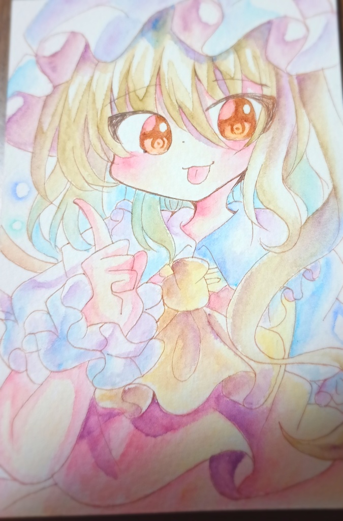 フランドール水彩原画