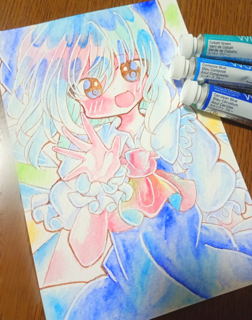 チルノ水彩原画