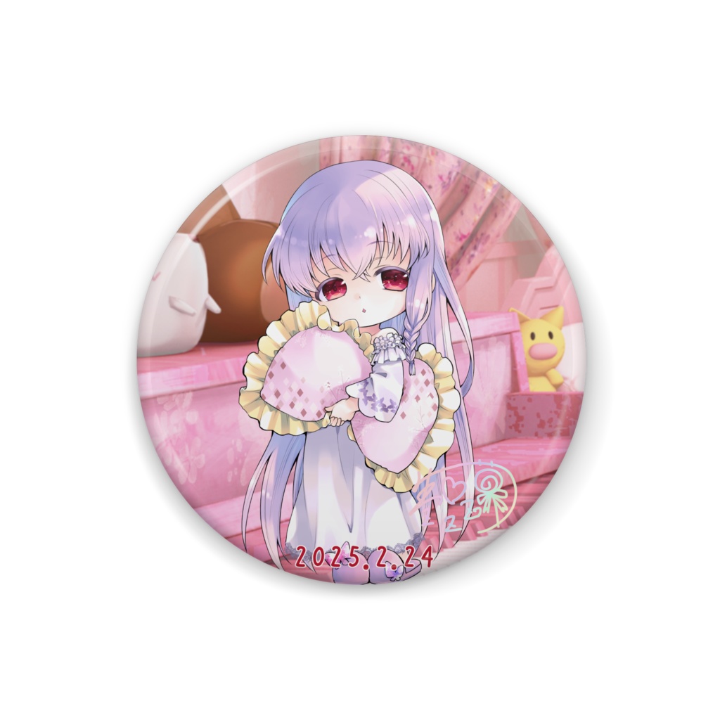 【7周年記念】夢乃名菓缶バッジC【イラスト：水谷悠珠先生】