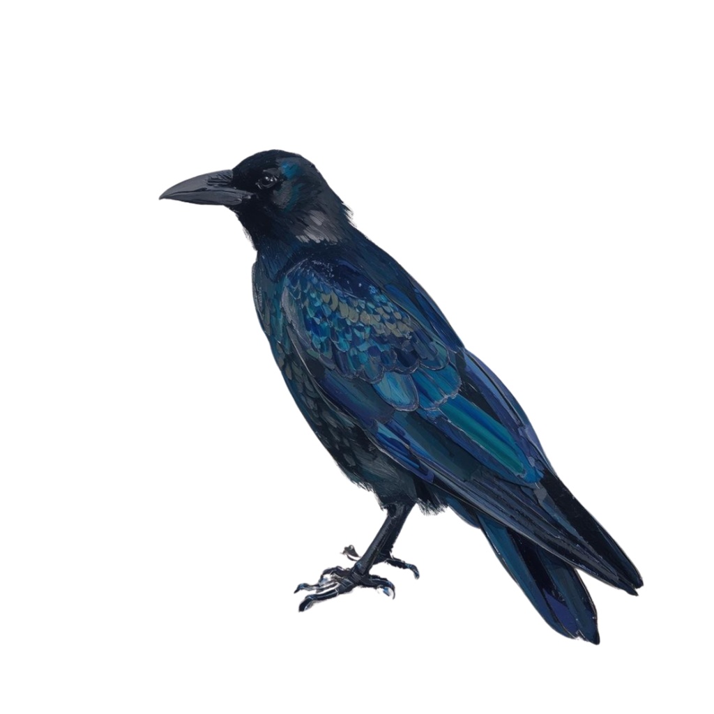 闇をまとう芸術家:カラスのクリップアート