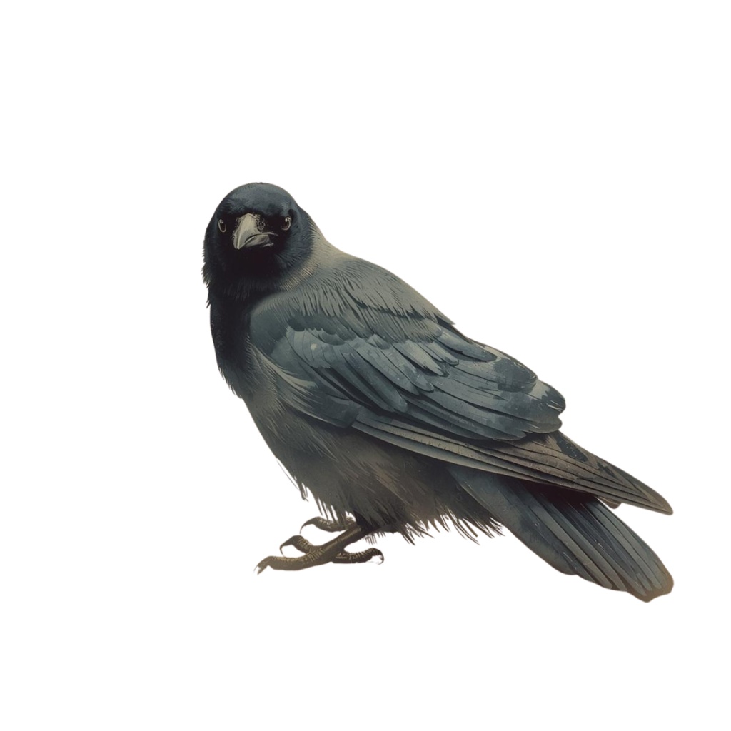 闇をまとう芸術家:カラスのクリップアート