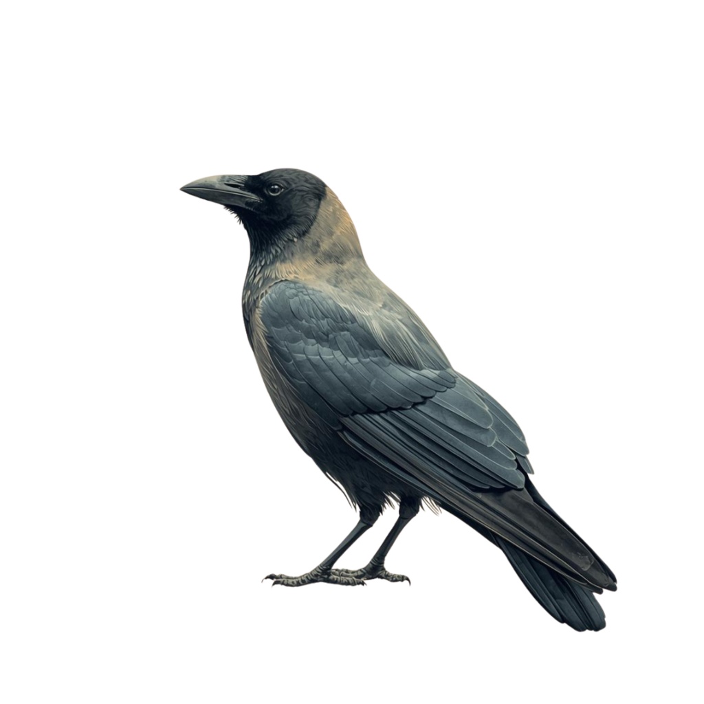 闇をまとう芸術家:カラスのクリップアート