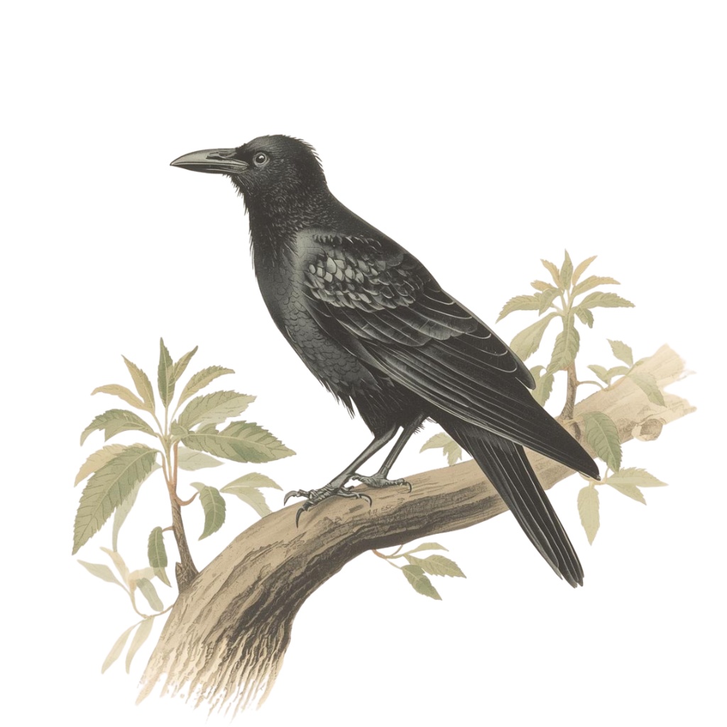 闇をまとう芸術家:カラスのクリップアート