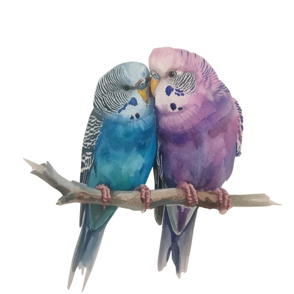 【30種】カラフルセキセイインコ素材集【PNG】