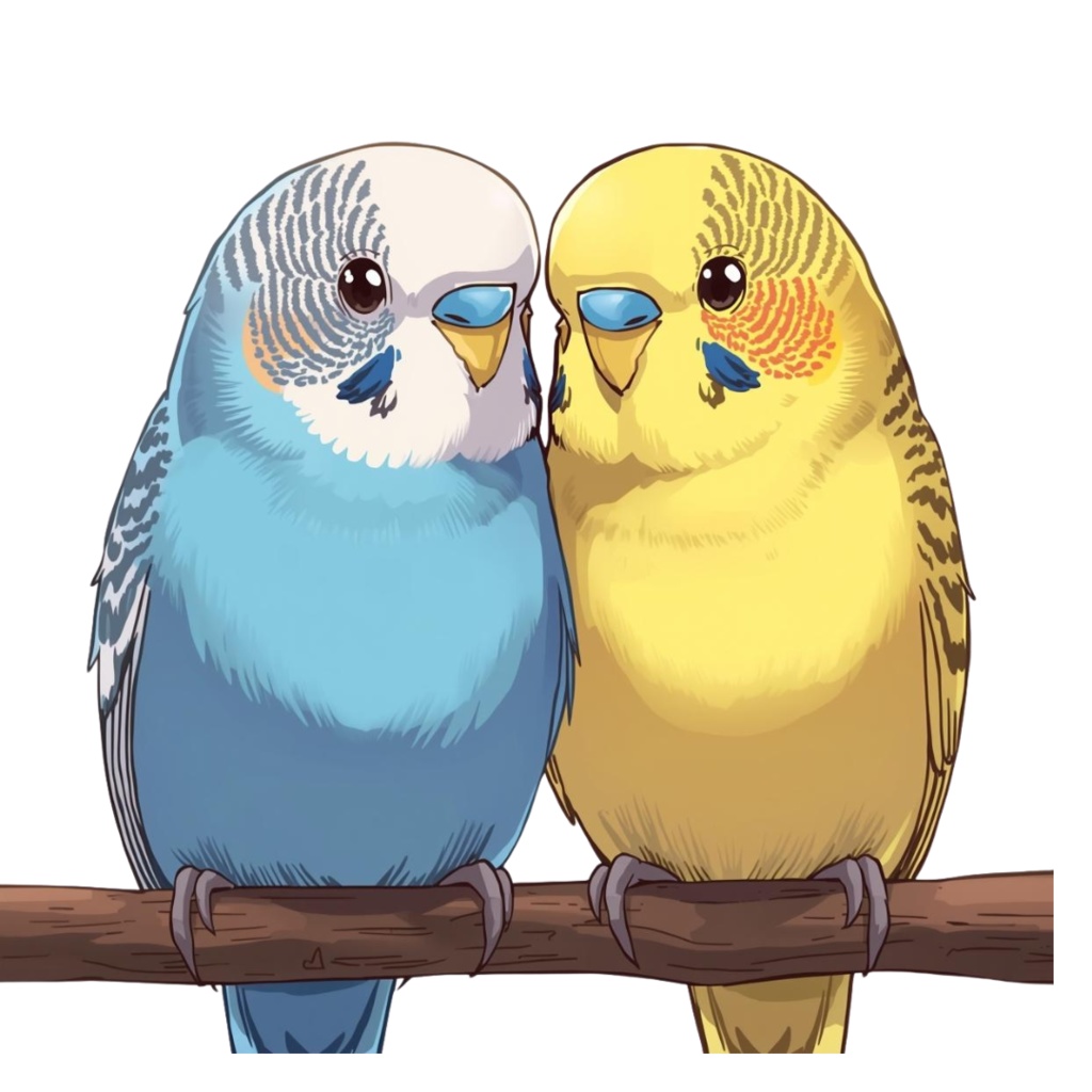 【30種】カラフルセキセイインコ素材集【PNG】