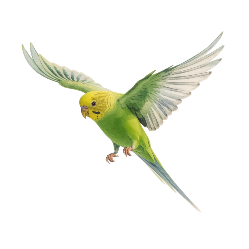 【30種】カラフルセキセイインコ素材集【PNG】