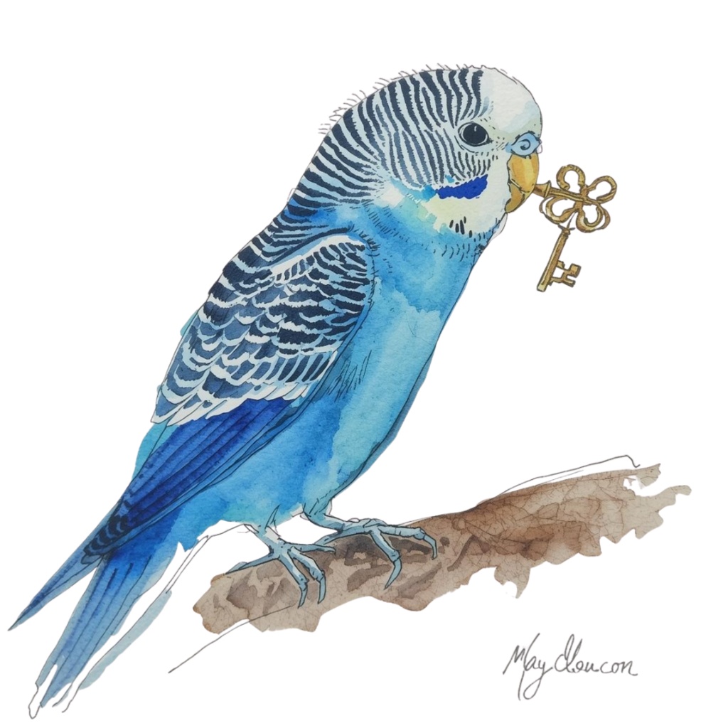 【30種】カラフルセキセイインコ素材集【PNG】