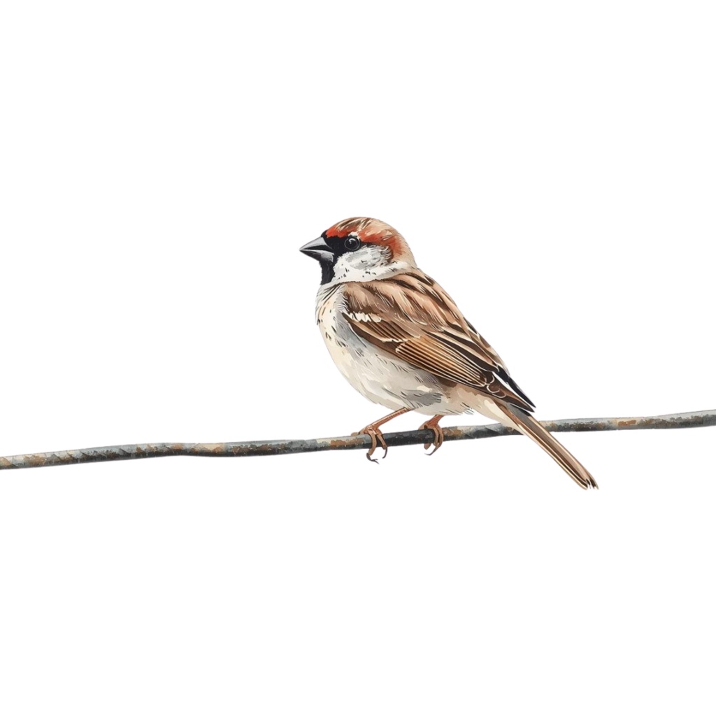 【水彩画スズメ】ふんわり可愛い!表情豊かな小鳥のクリップアート22種セット【PNG】