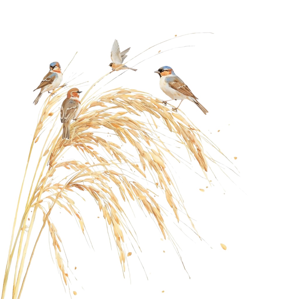 【水彩画スズメ】ふんわり可愛い!表情豊かな小鳥のクリップアート22種セット【PNG】