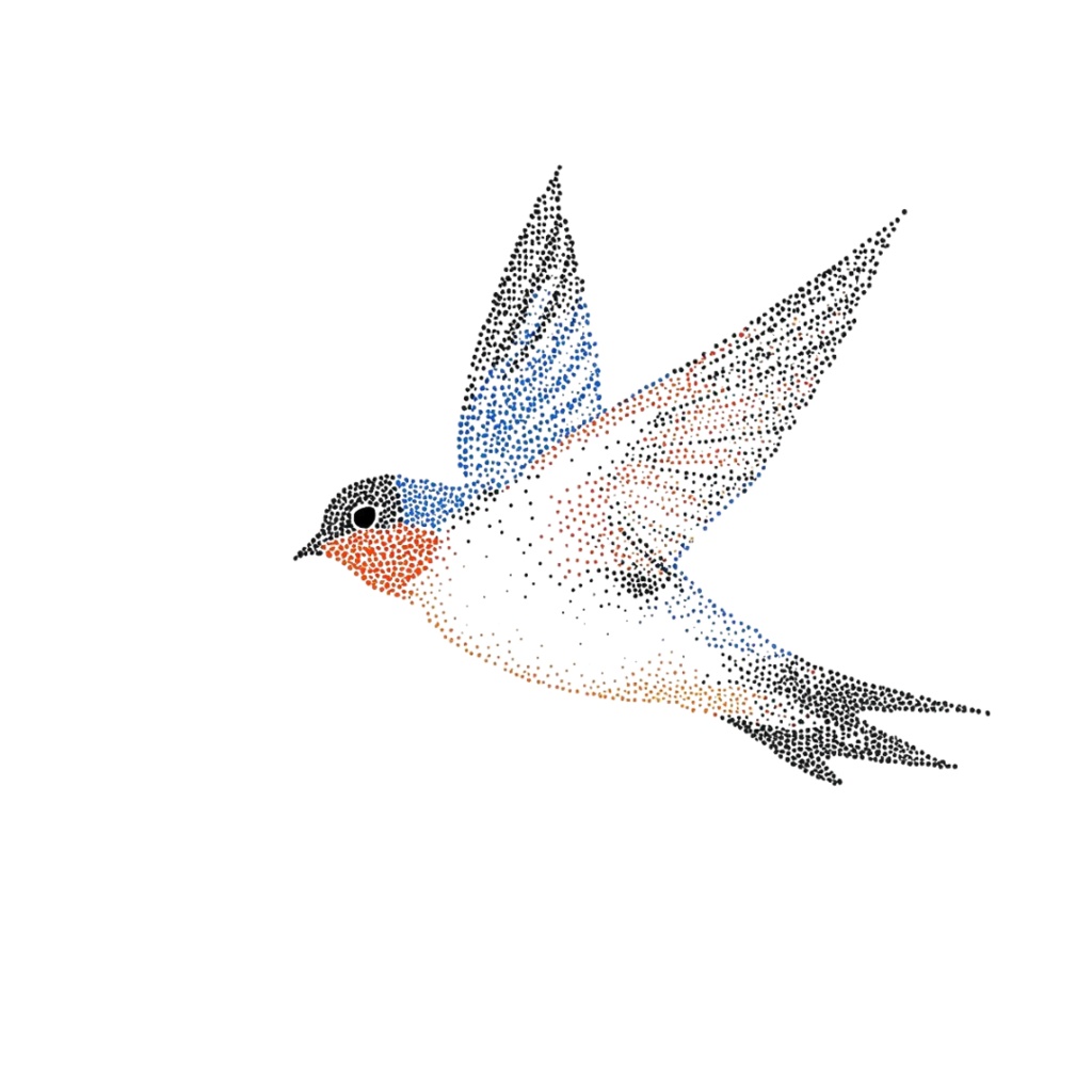 ツバメのクリップアートセット【32種】PNG素材集