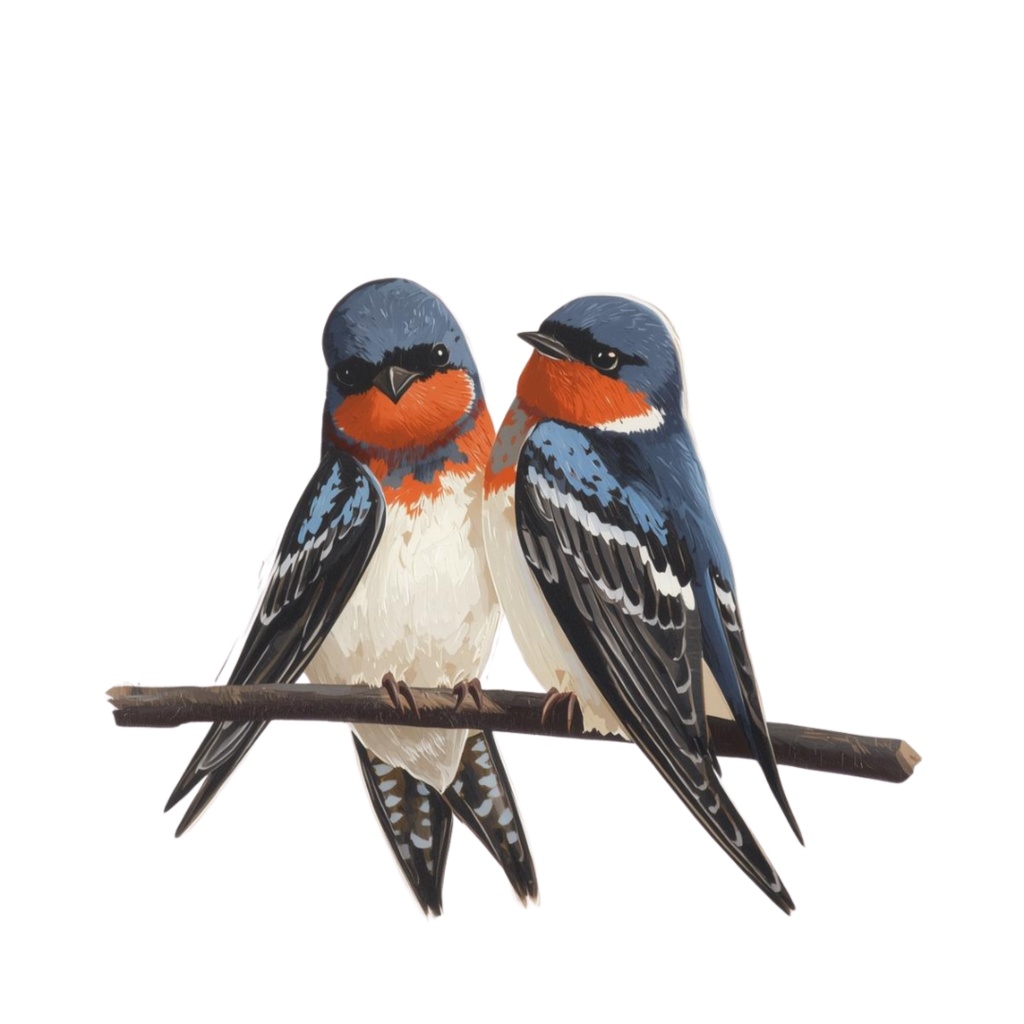 ツバメのクリップアートセット【32種】PNG素材集