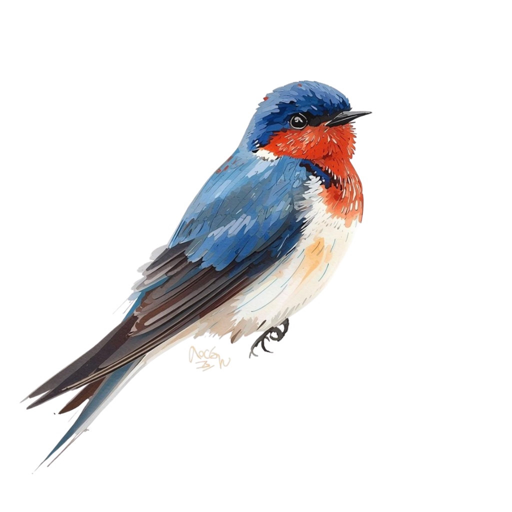 ツバメのクリップアートセット【32種】PNG素材集