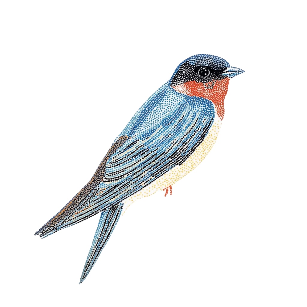 ツバメのクリップアートセット【32種】PNG素材集