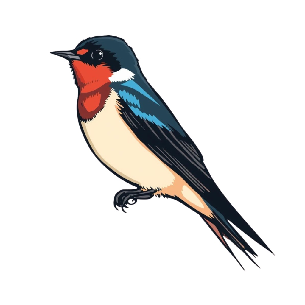 ツバメのクリップアートセット【32種】PNG素材集