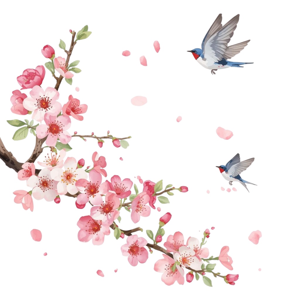 ツバメのクリップアートセット【32種】PNG素材集