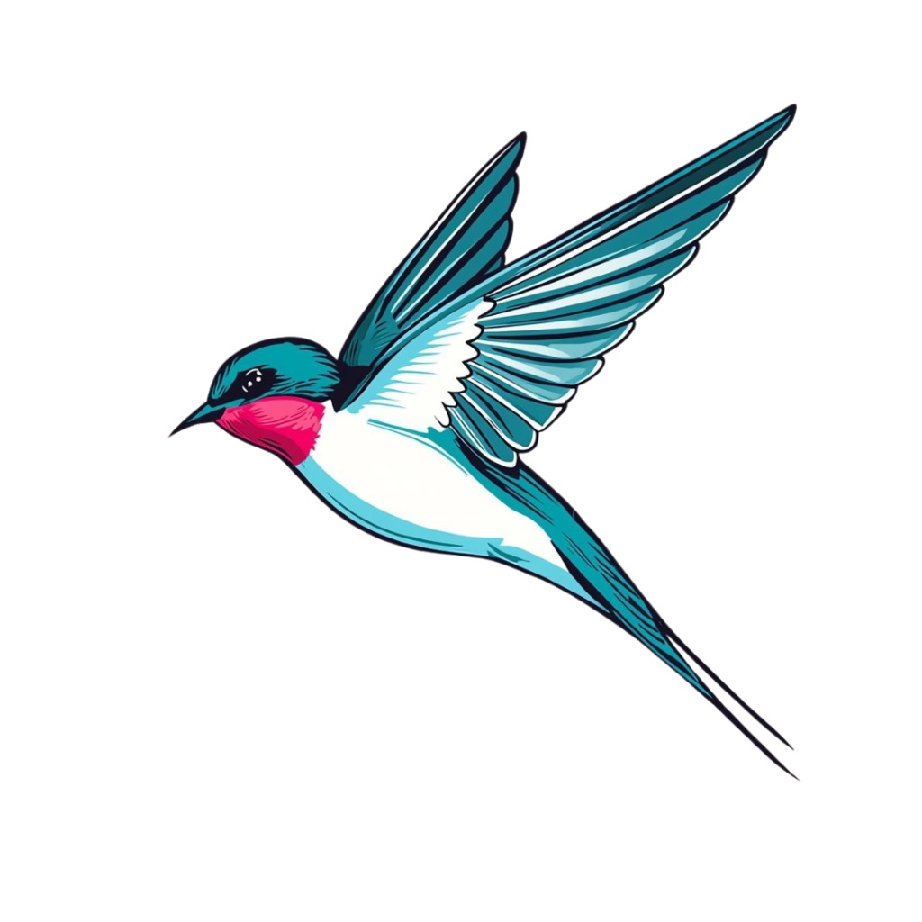 ツバメのクリップアートセット【32種】PNG素材集