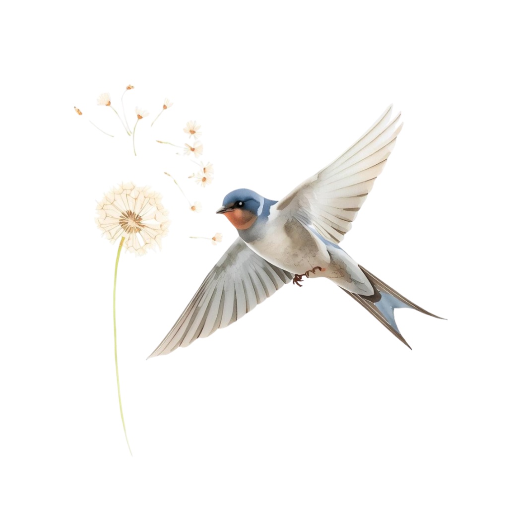 ツバメのクリップアートセット【32種】PNG素材集