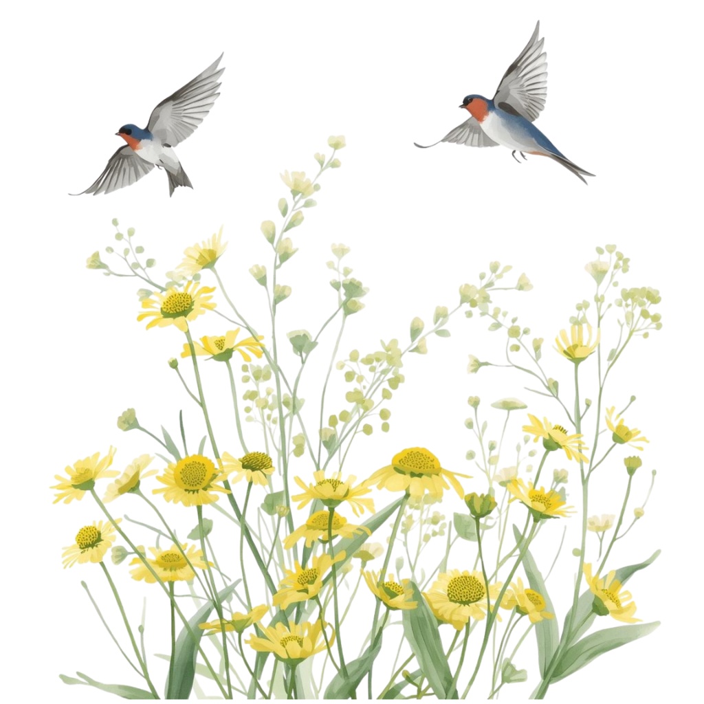 ツバメのクリップアートセット【32種】PNG素材集